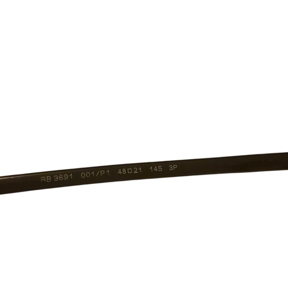 😎 Ray-Ban RB3691 Chromance Polarized sunglasses round gold metal frame EUC $105 - Picture 7 of 8